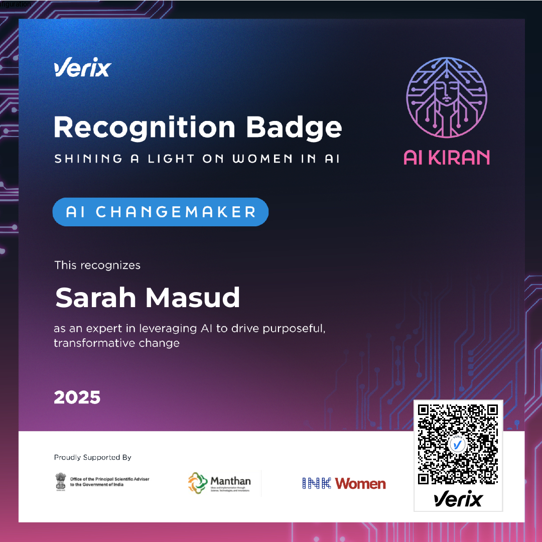 AI Changemaker: Sarah Masud