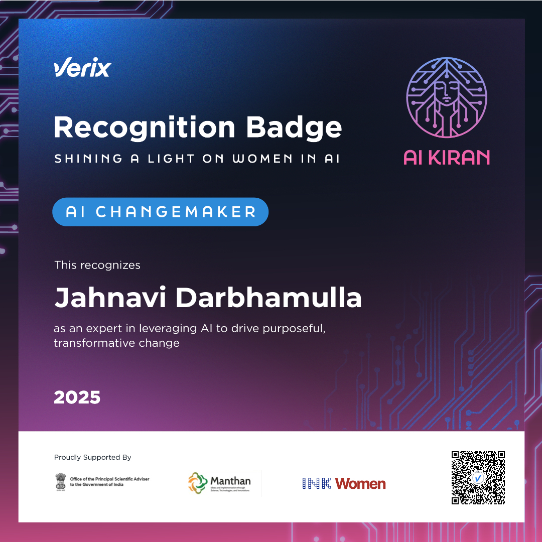 AI Changemaker: Jahnavi Darbhamulla