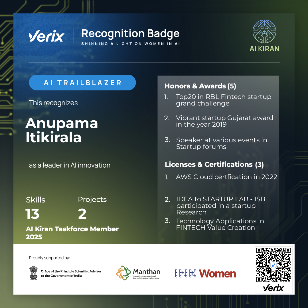 AI Trailblazer: Anupama Itikirala