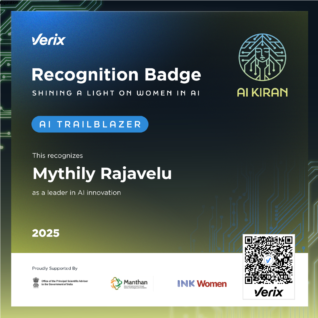 AI Trailblazer: Mythily Rajavelu