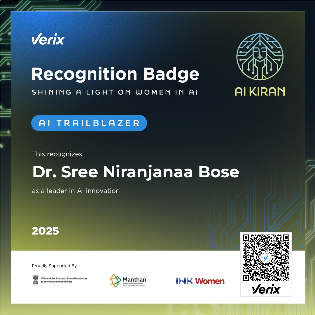 AI Trailblazer: Dr. Sree Niranjanaa Bose