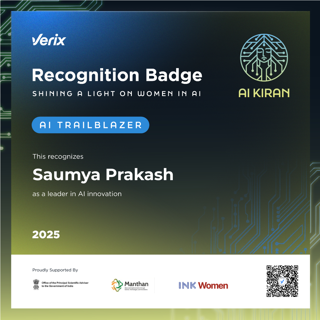 AI Trailblazer: Saumya Prakash