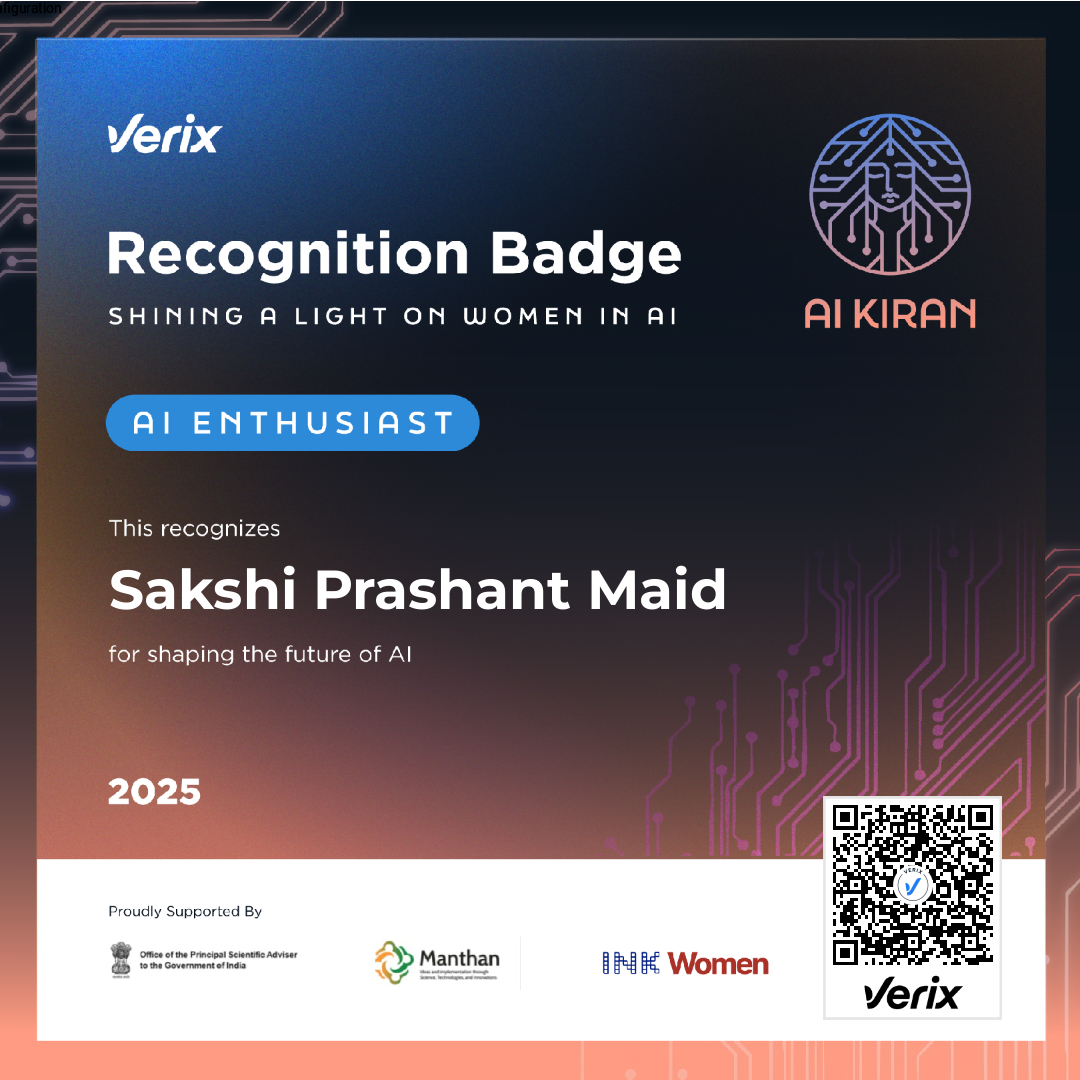 AI Enthusiast: Sakshi Prashant Maid