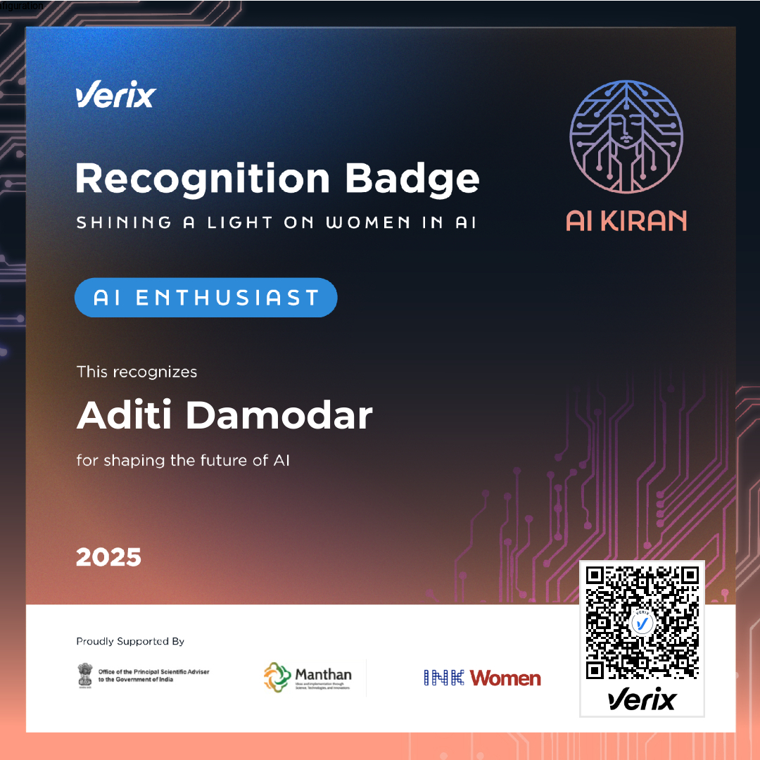AI Enthusiast: Aditi Damodar