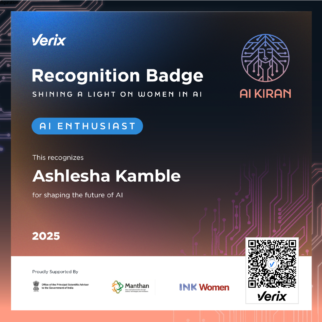 AI Enthusiast: Ashlesha Kamble