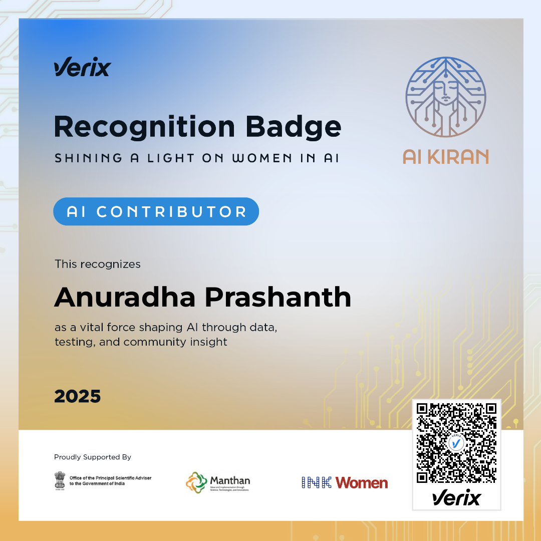 AI Contributor: Anuradha Prashanth