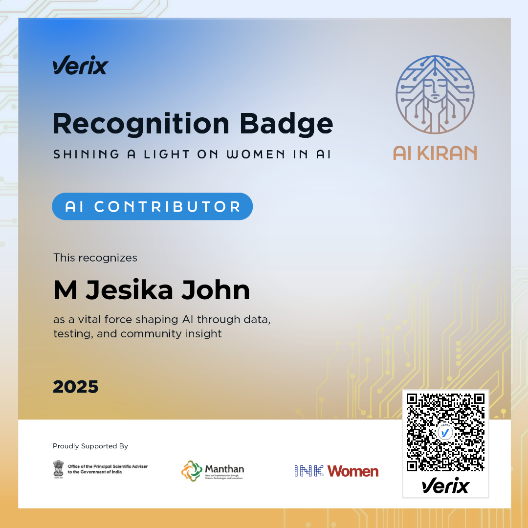 AI Contributor: M Jesika John
