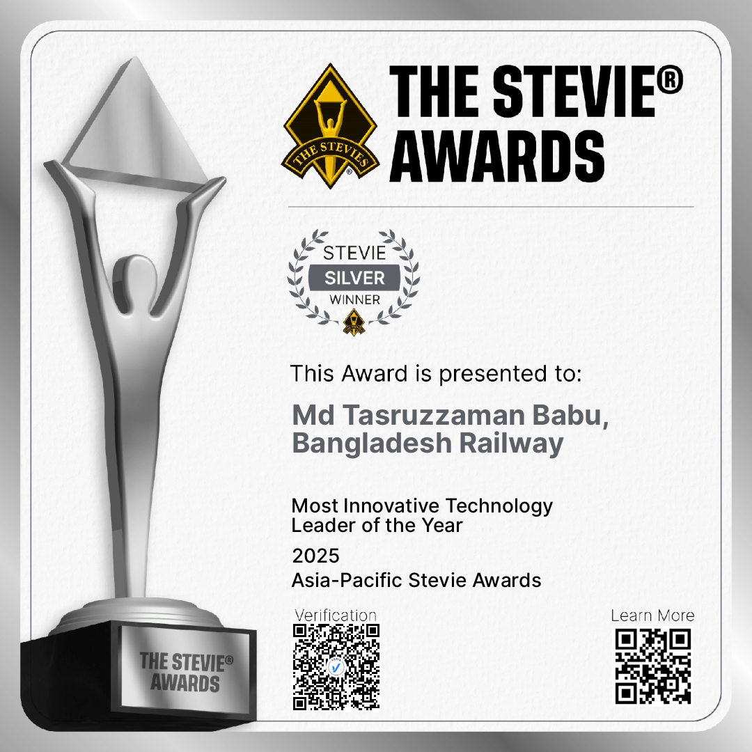 Silver Winner: Md Tasruzzaman Babu, Bangladesh Railway