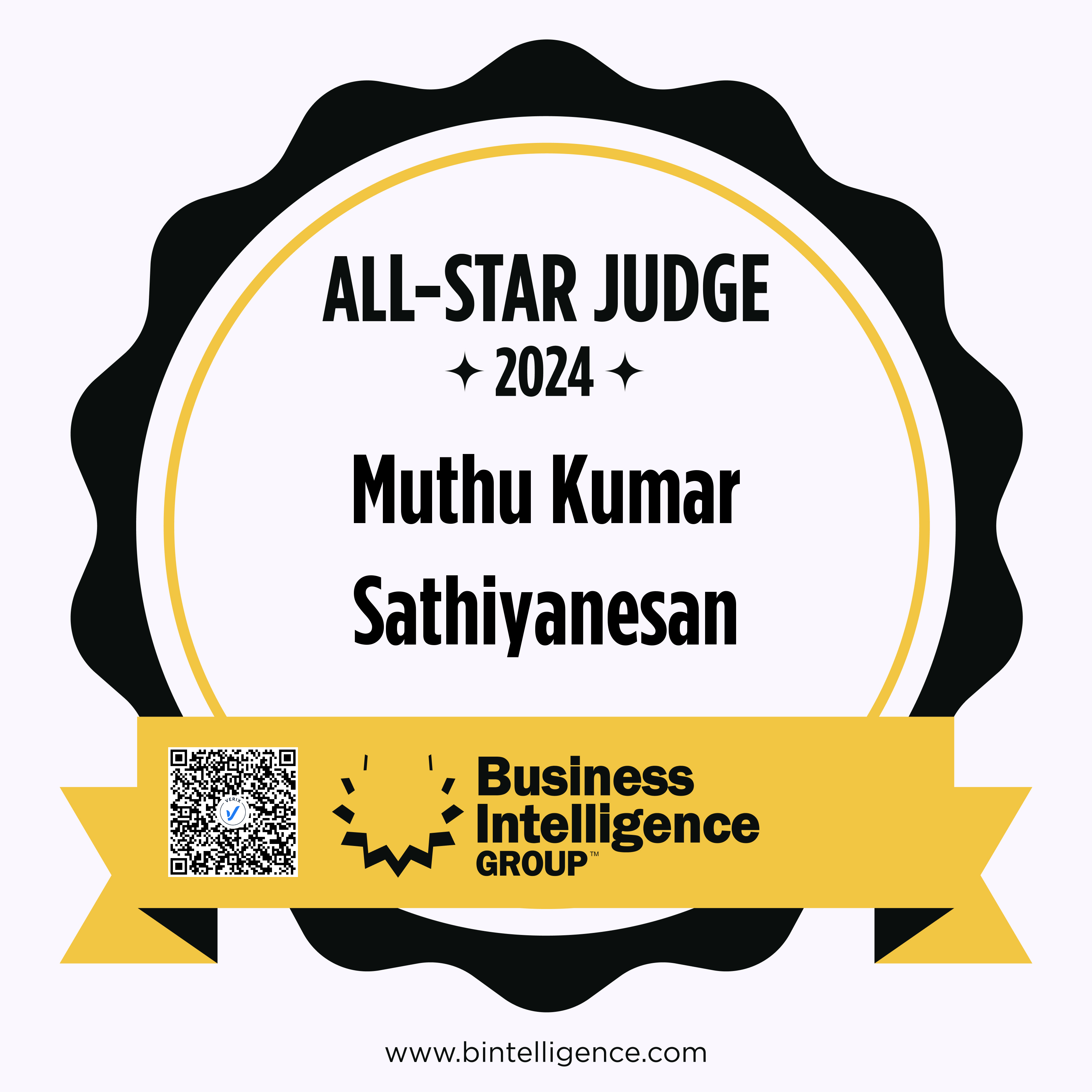 All-Star Judge: Muthu Kumar Sathiyanesan