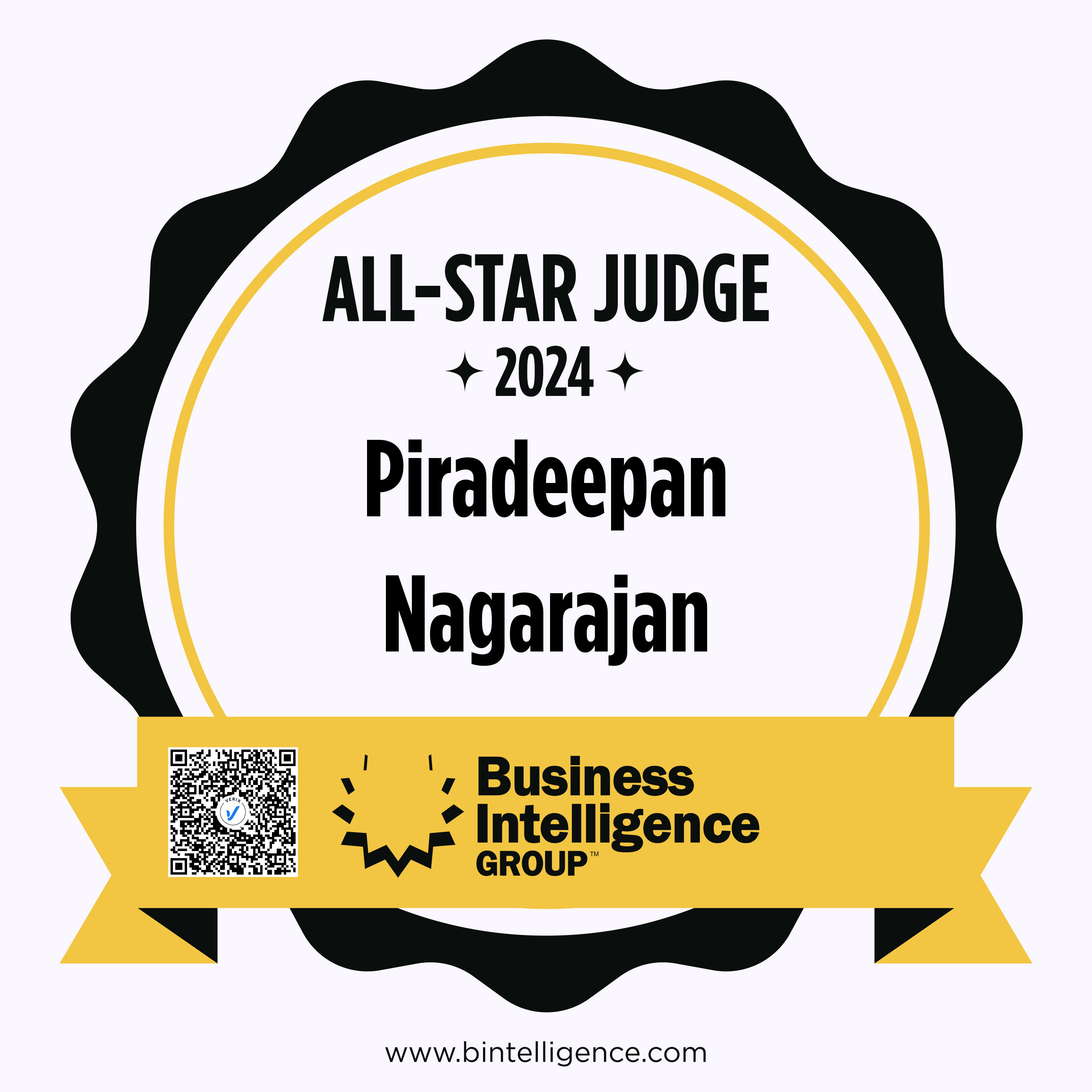 All-Star Judge: Piradeepan Nagarajan