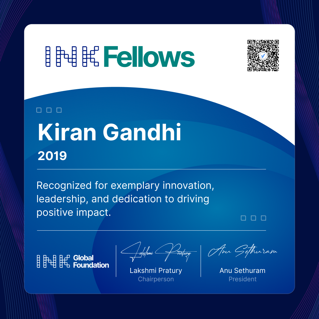 INK Fellow: Kiran Gandhi
