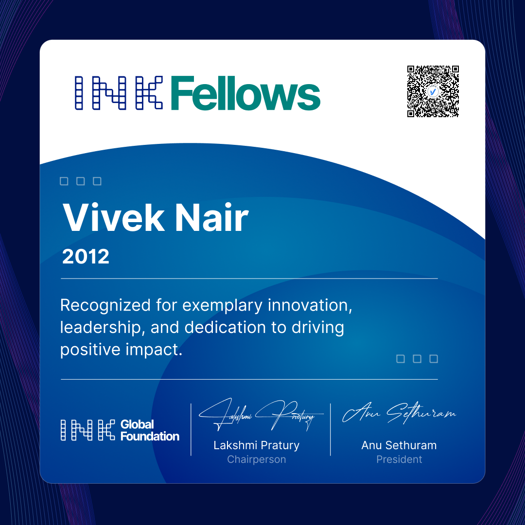INK Fellow: Vivek Nair