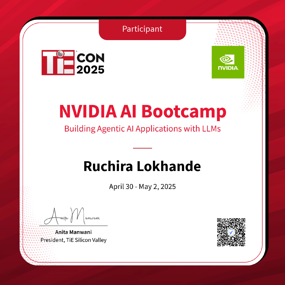 NVIDIA AI Bootcamp: Ruchira Lokhande