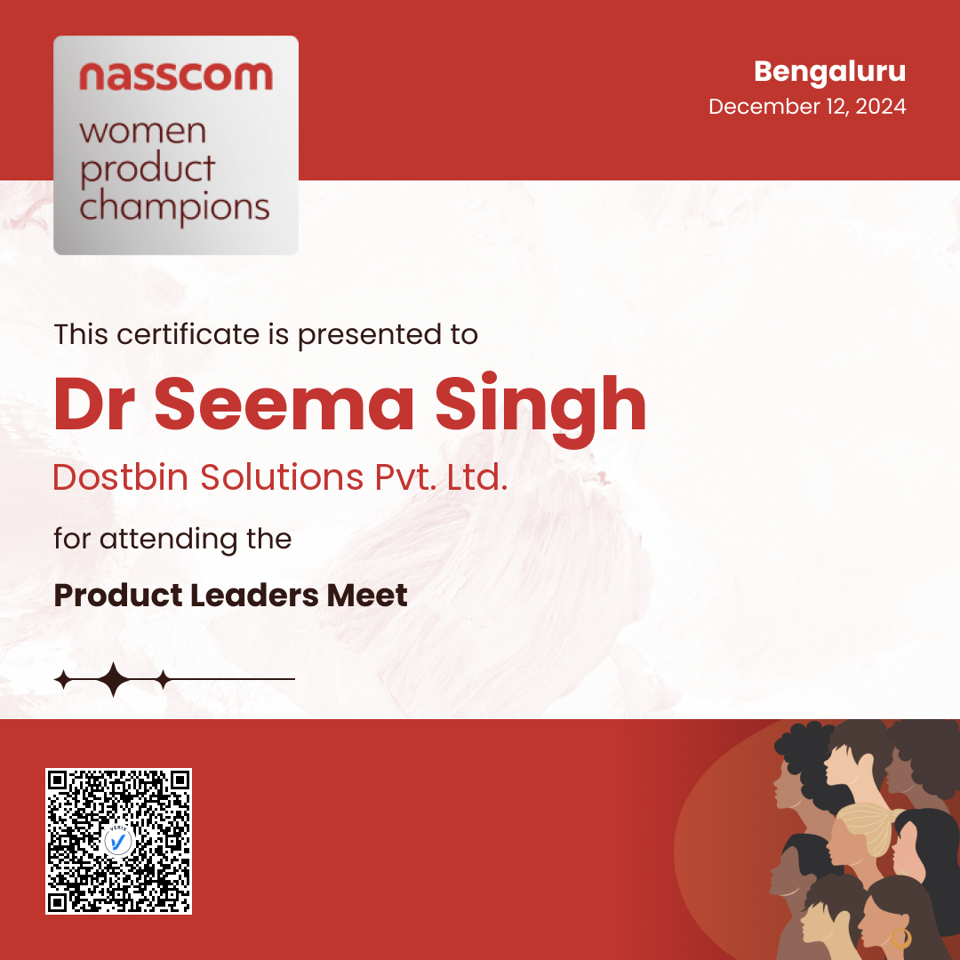 Nasscom Women Product Champions - Product Leaders Meet (Attendee): Dr Seema Singh