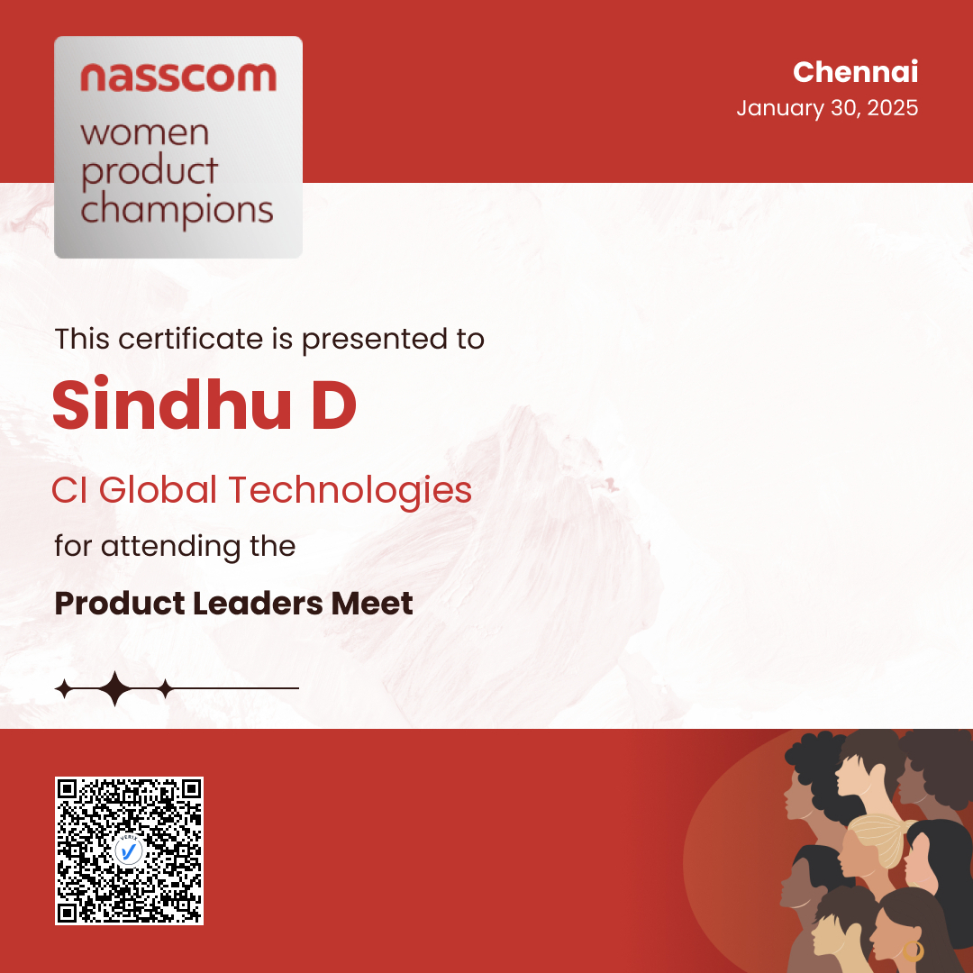 Nasscom Women Product Champions - Product Leaders Meet (Attendee): Sindhu D