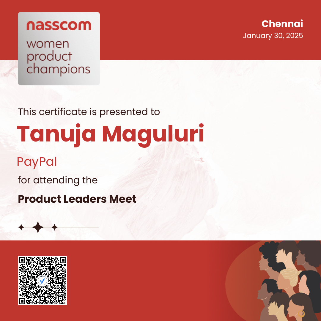 Nasscom Women Product Champions - Product Leaders Meet (Attendee): Tanuja Maguluri