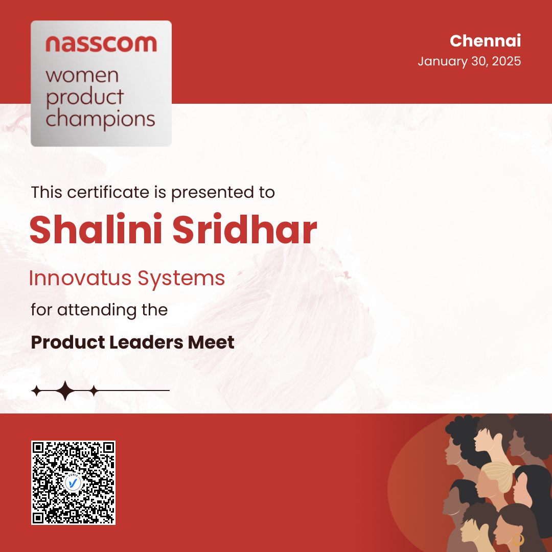 Nasscom Women Product Champions - Product Leaders Meet (Attendee): Shalini Sridhar