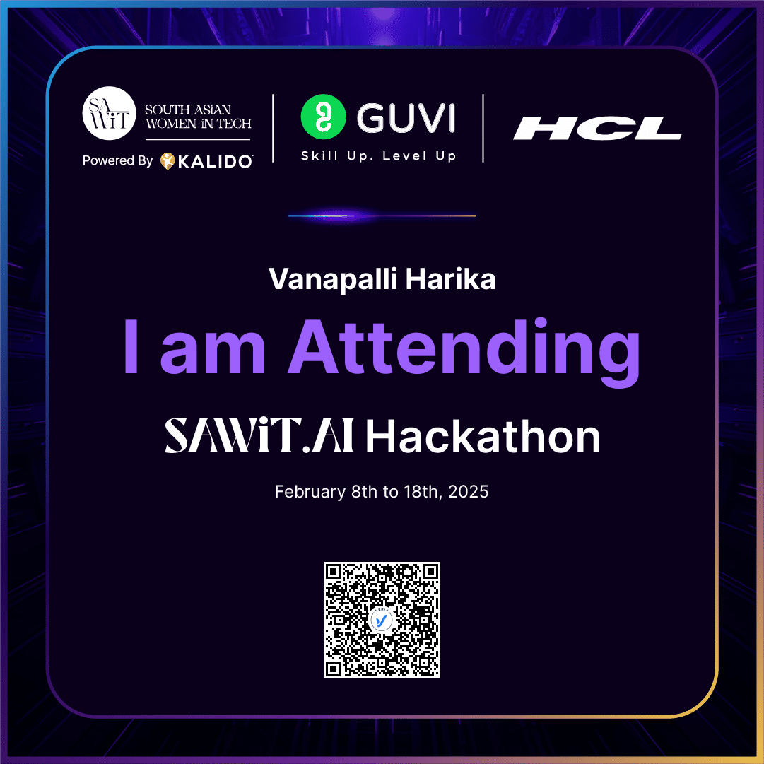 SAWiT.AI Hackathon 2025 Attendee Certificate