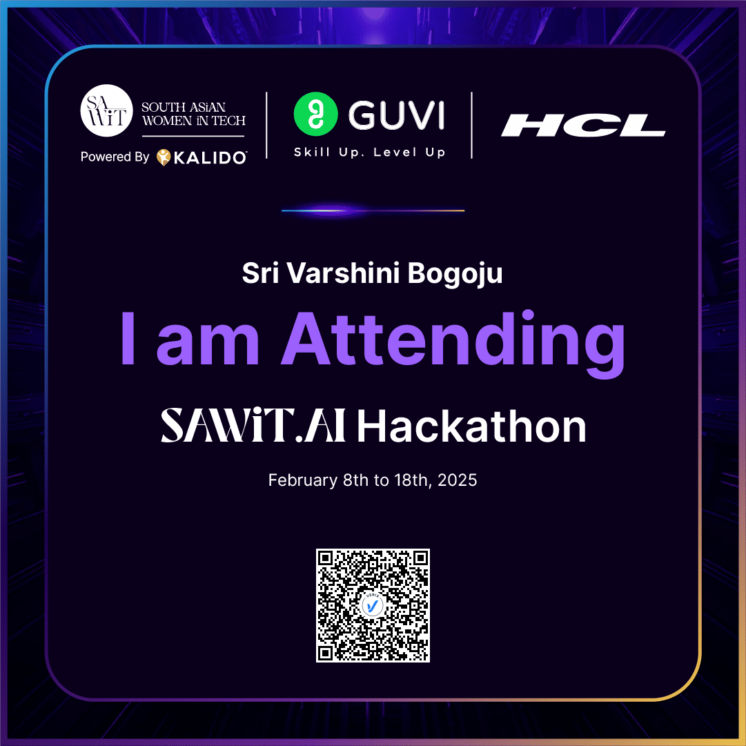 SAWiT.AI Hackathon 2025 Attendee Certificate