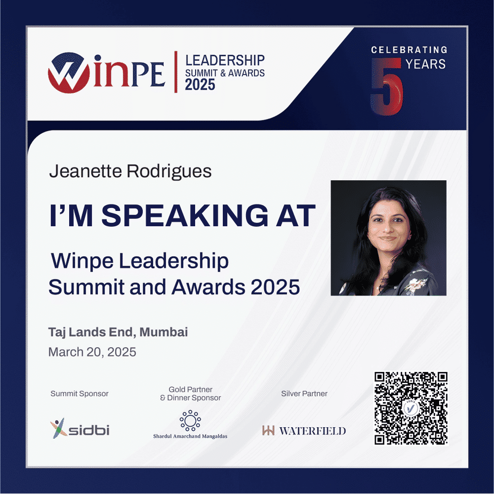 Winpe Leadership Summit and Awards 2025 Speaker Certificate