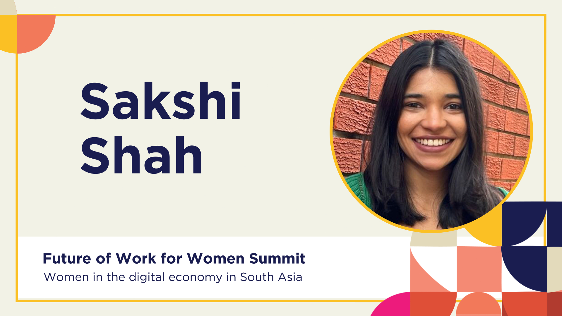 Sakshi Shah, Board Member, Myna Mahila