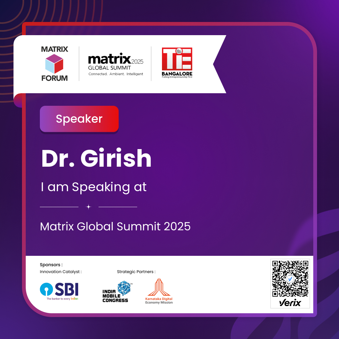 Matrix Global Summit 2025 Speaker Certificate