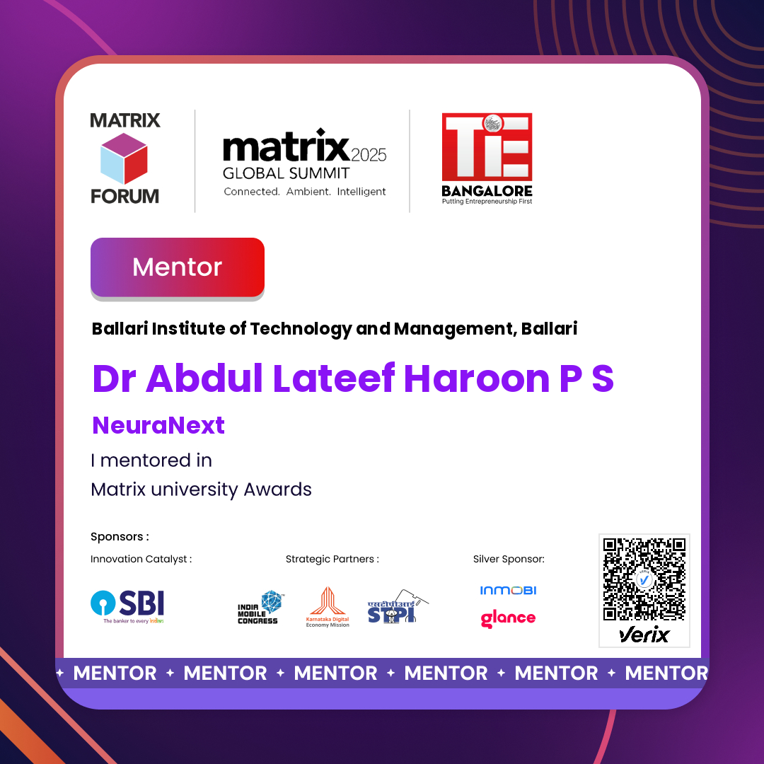 Matrix University Awards Mentor Certificates