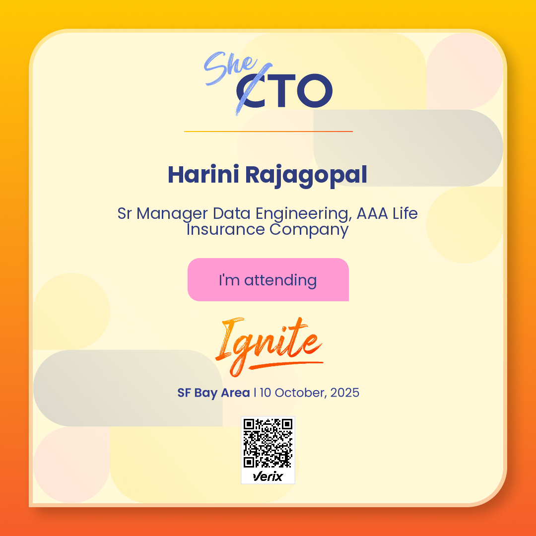Harini Rajagopal: Attendee — SheTO Ignite 2025