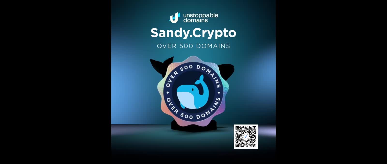 Unstoppable Domains Whales credential issued by Unstoppable Domains to Sandy .Crypto | Verix